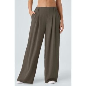 Halara High‎ Waisted Pocket Wide Leg Flowing Palazzo Pants Small/Regular